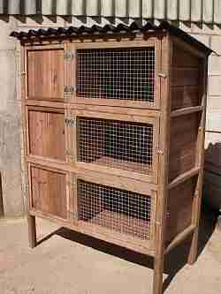 three storey rabbit breeding hutches